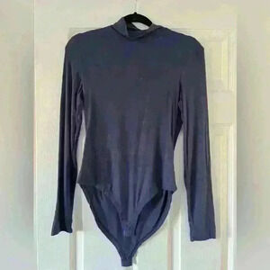 Boohoo blue body suit.